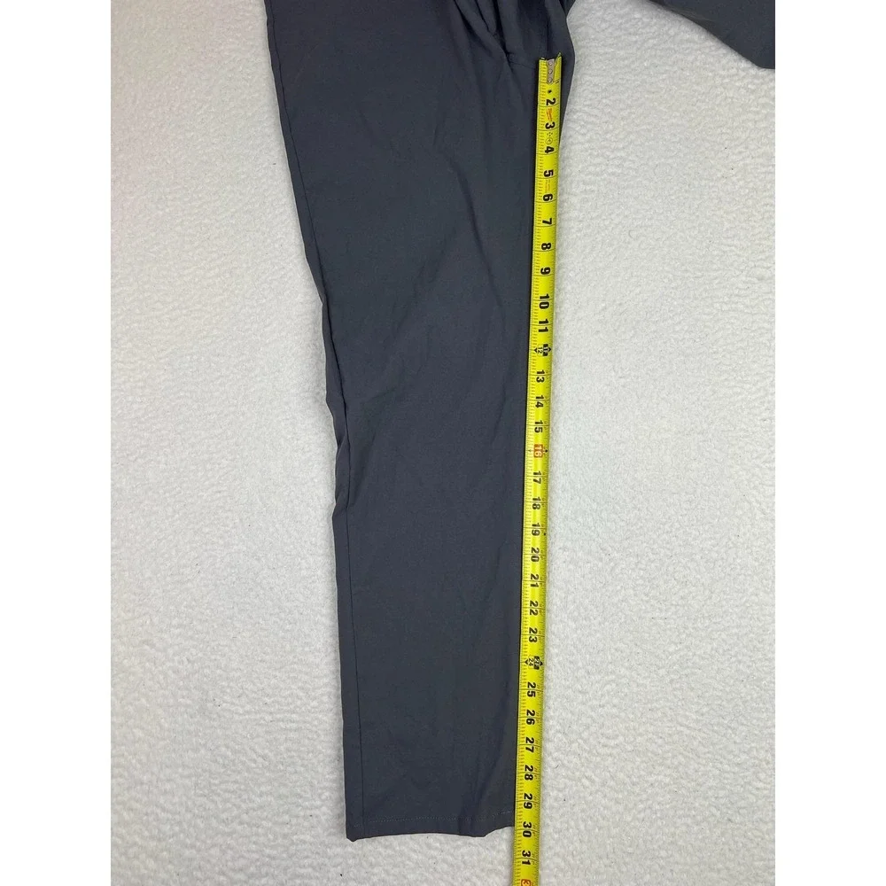 TRUE Linkswear Pants Mens 34x32 Gray All Day Slim Tapered Golf Casual Chino
